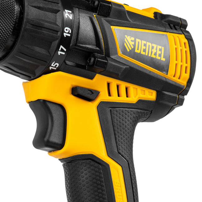 Дрель-шуруповерт аккумуляторная, бесщет. BLDL-IB-18-02, Li-Ion, 18 В, 2 акк. Denzel в Красноярске