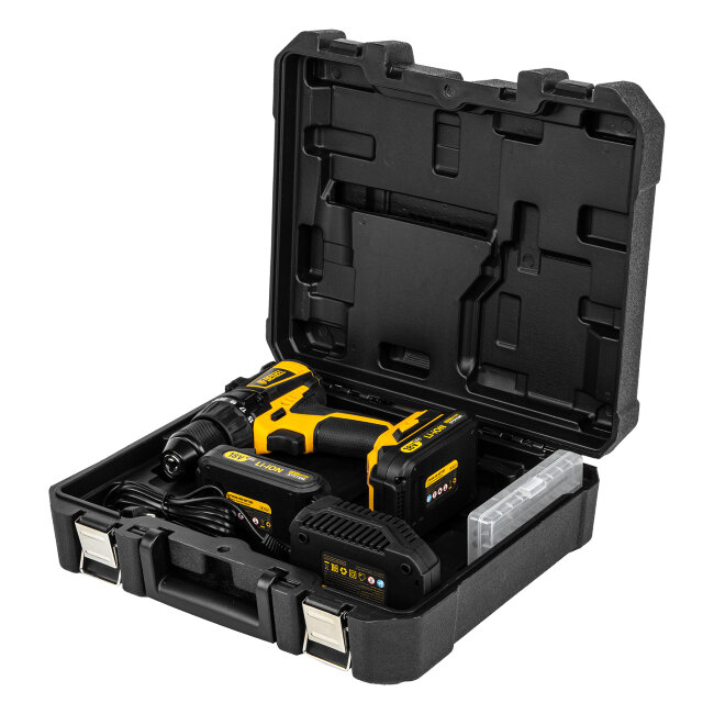 Дрель-шуруповерт аккумуляторная, бесщет. BLDL-IB-18-02, Li-Ion, 18 В, 2 акк. Denzel в Красноярске