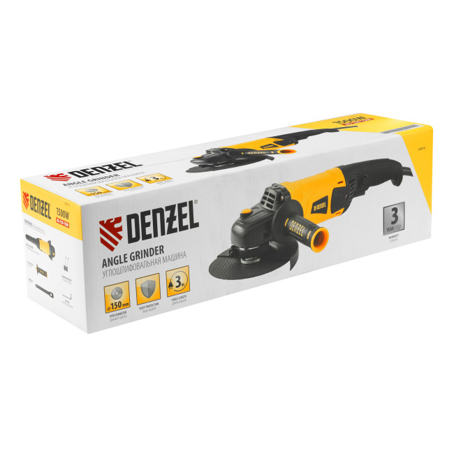 Машина шлифовальная угловая AG150-1500, 1500 Вт, 150 мм, 8500 об/мин Denzel в Красноярске Машина шлифовальная угловая AG150-1500, 1500 Вт, 150 мм, 8500 об/мин Denzel в Красноярске