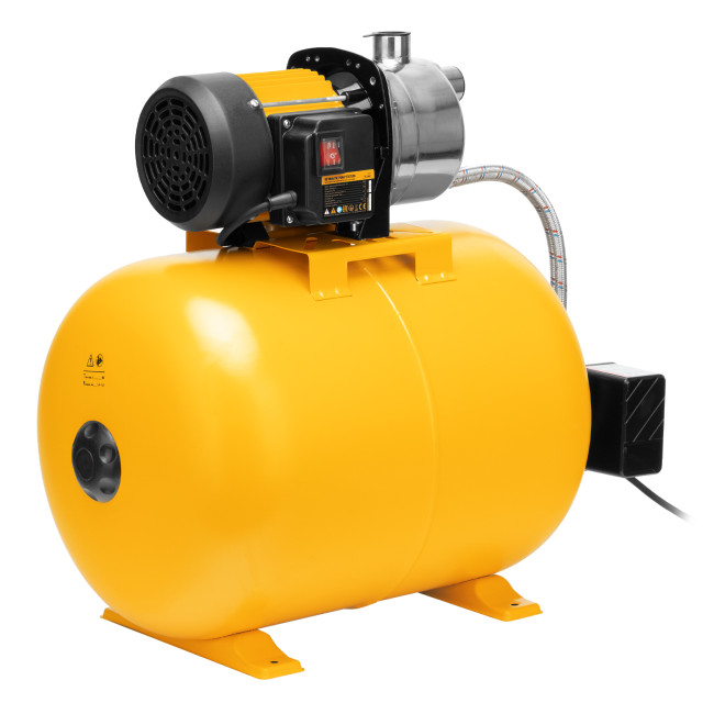 Насосная станция PSL1100X, 1100 Вт, 3600 л/ч, ресивер 50 л, подъем 45 м, нержавейка Denzel в Красноярске Насосная станция PSL1100X, 1100 Вт, 3600 л/ч, ресивер 50 л, подъем 45 м, нержавейка Denzel в Красноярске