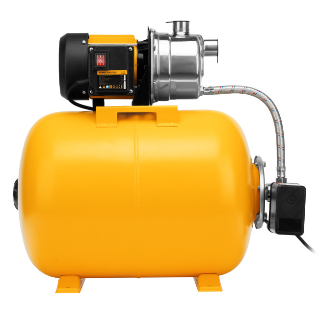 Насосная станция PSL1100X, 1100 Вт, 3600 л/ч, ресивер 50 л, подъем 45 м, нержавейка Denzel в Красноярске Насосная станция PSL1100X, 1100 Вт, 3600 л/ч, ресивер 50 л, подъем 45 м, нержавейка Denzel в Красноярске