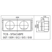 Toshiba Фланец воздушный стандартный (TCB-SF56C6BPE)