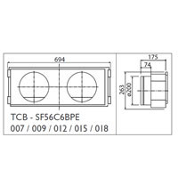 Toshiba Фланец воздушный стандартный (TCB-SF56C6BPE) в Красноярске