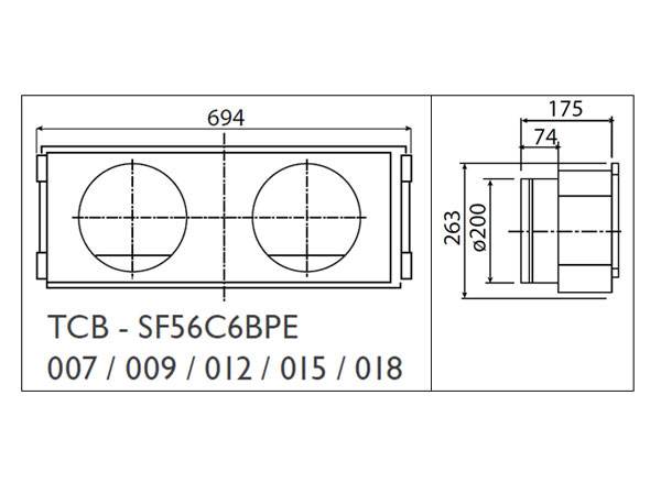 Toshiba Фланец воздушный стандартный (TCB-SF56C6BPE) в Красноярске