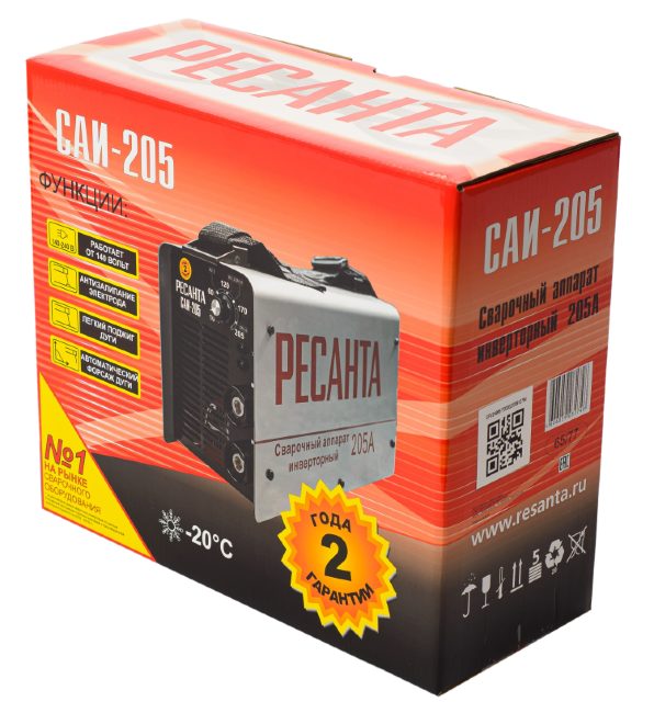 Сварочный аппарат инверторный САИ 205 Ресанта в Красноярске