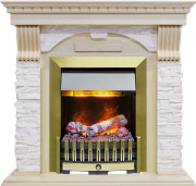 Каминокомплект Dublin - Слоновая кость с патиной / Сланец крем с очагом Danville Antique Brass FB2 Каминокомплект Dublin - Слоновая кость с патиной / Сланец крем с очагом Danville Antique Brass FB2