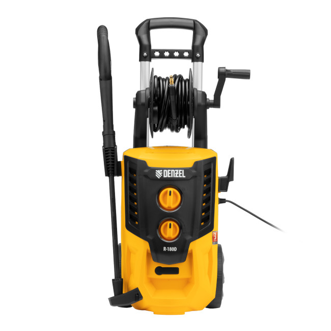 Моечная машина высокого давления R-180D, 2200 Вт, 180 бар, 380 л/ч, с барабаном Denzel в Красноярске Моечная машина высокого давления R-180D, 2200 Вт, 180 бар, 380 л/ч, с барабаном Denzel в Красноярске