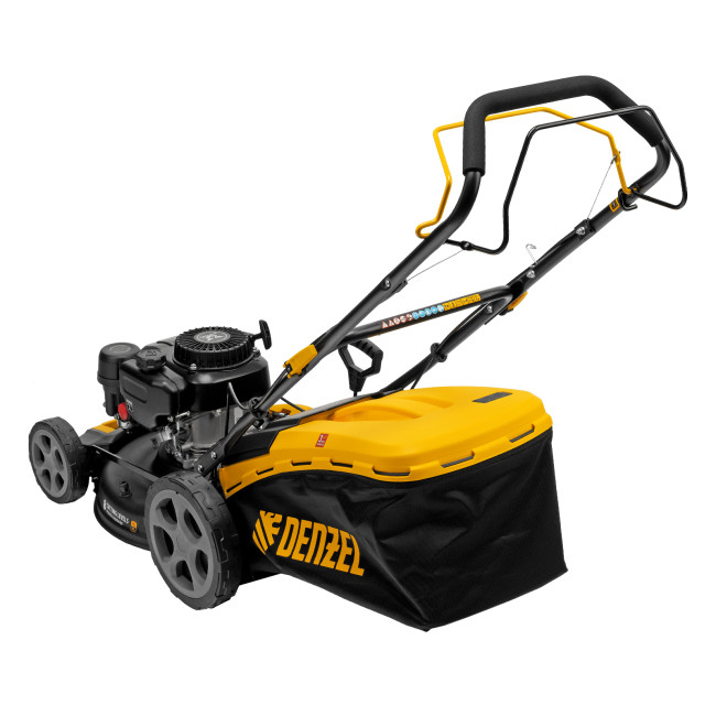 Газонокосилка бензиновая GLR-460SP-ZS, 149 см3, ширина 46 см, привод, травосборник 65 л Denzel в Красноярске Газонокосилка бензиновая GLR-460SP-ZS, 149 см3, ширина 46 см, привод, травосборник 65 л Denzel в Красноярске