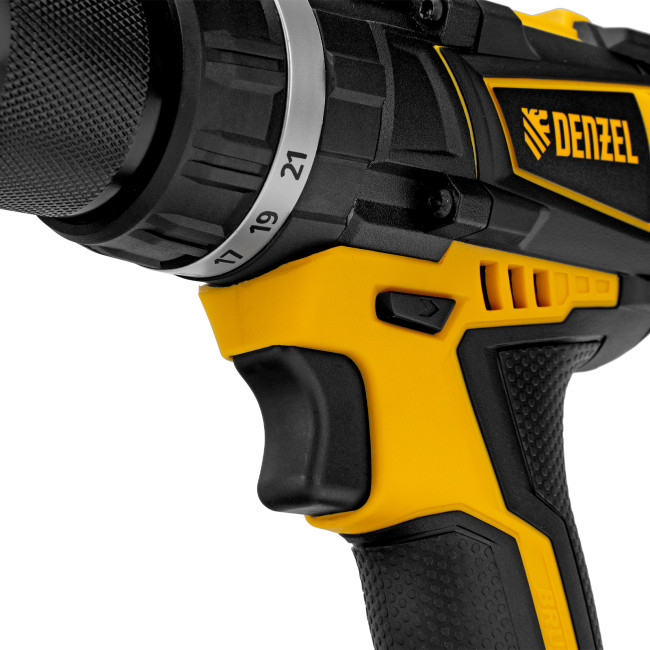 Дрель-шуруповерт аккумуляторная ударная бесщет CIDB-IB-18-02, Li-Ion, 18 В, 2 акк. Denzel в Красноярске