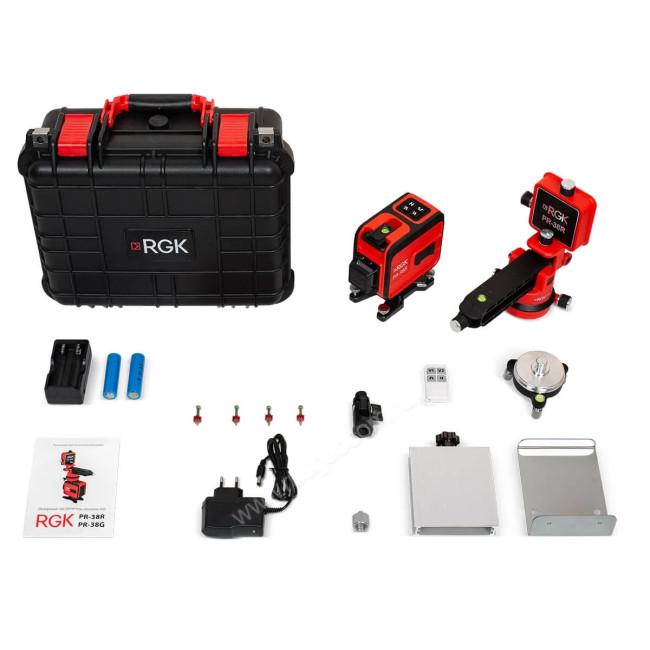Лазерный уровень RGK PR-38R с калибровкой в Красноярске