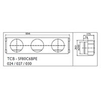 Toshiba Фланец воздушный стандартный (TCB-SF80C6BPE) в Красноярске