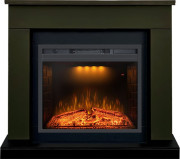 Каминокомплект Bergen 23 (Разборный) - Темная олива с очагом Emerald 23