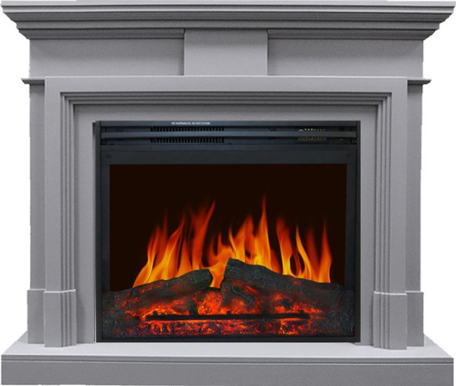 Каминокомплект Coventry Grey - Серый с очагом Jupiter FX New в Красноярске