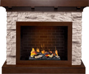 Каминокомплект Chalet - Темный дуб/Сланец с очагом Cassette 400 LNH-INT (с дровами) Каминокомплект Chalet - Темный дуб/Сланец с очагом Cassette 400 LNH-INT (с дровами)