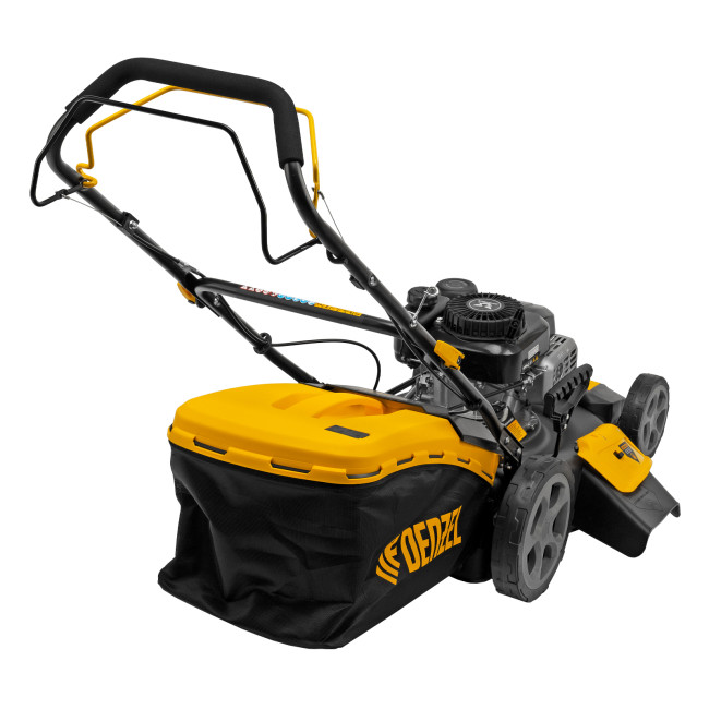 Газонокосилка бензиновая GLR-510SP-ZS, 171 см3, ширина 51 см, привод, травосборник 65 л Denzel в Красноярске Газонокосилка бензиновая GLR-510SP-ZS, 171 см3, ширина 51 см, привод, травосборник 65 л Denzel в Красноярске