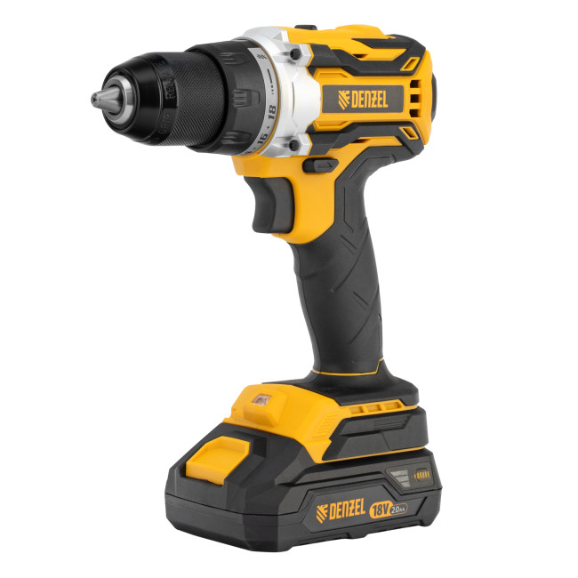 Дрель-шуруповерт аккумуляторная, бесщет. BLDL-18-02 Li-Ion, 18 В Denzel в Красноярске