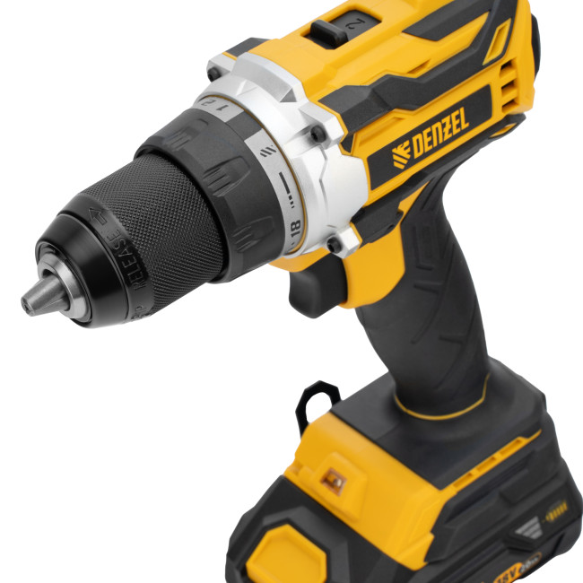 Дрель-шуруповерт аккумуляторная, бесщет. BLDL-18-02 Li-Ion, 18 В Denzel в Красноярске