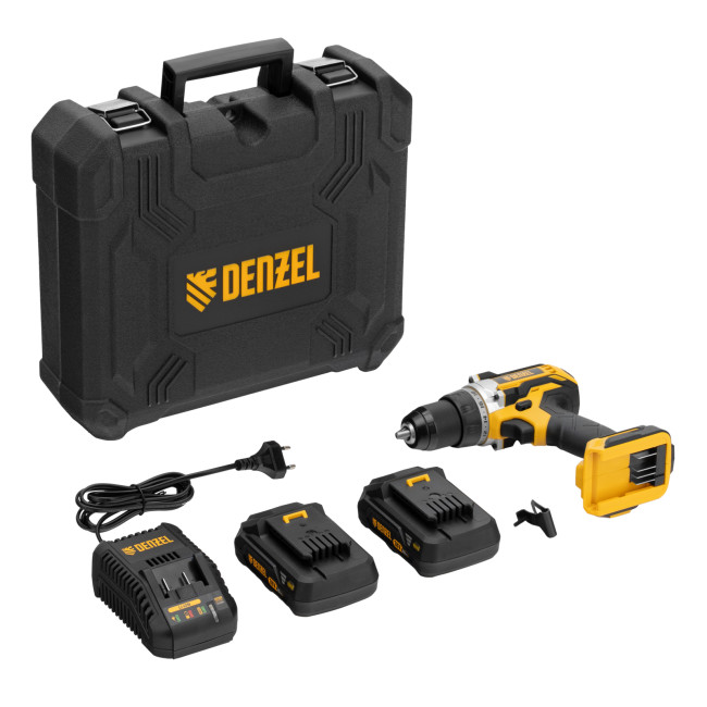 Дрель-шуруповерт аккумуляторная, бесщет. BLDL-18-02 Li-Ion, 18 В Denzel в Красноярске