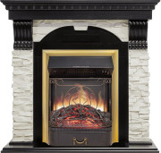 Каминокомплект Dublin - Венге / Сланец белый с очагом Majestic FX M Brass Каминокомплект Dublin - Венге / Сланец белый с очагом Majestic FX M Brass