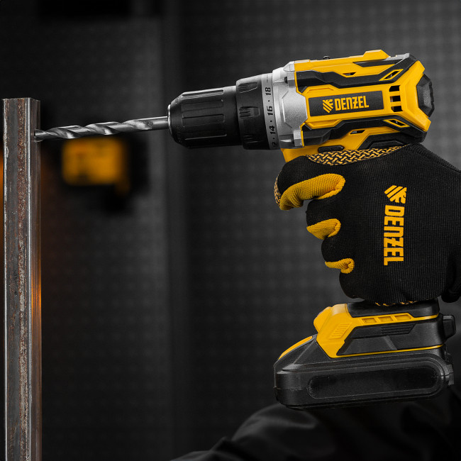 Дрель-шуруповерт аккумуляторная, бесщет. BLDL-18-0 Li-Ion, 18 В Denzel в Красноярске