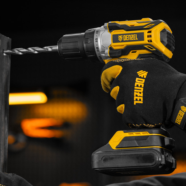 Дрель-шуруповерт аккумуляторная, бесщет. BLDL-18-0 Li-Ion, 18 В Denzel в Красноярске