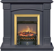 Каминокомплект Boston - Серый графит (Высота 925см) с очагом Fobos FX M Brass