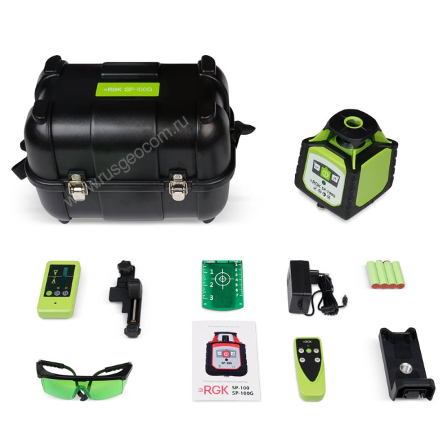 Ротационный нивелир RGK SP-100G с калибровкой в Красноярске