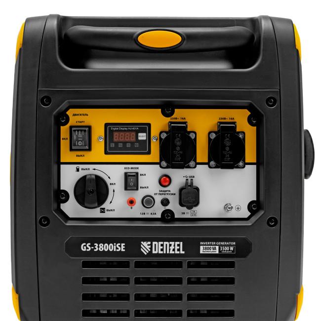 Генератор инверторный GS-3800iSE, 3,8 кВт, 230 В, закрытый корпус,электростартер Denzel в Красноярске Генератор инверторный GS-3800iSE, 3,8 кВт, 230 В, закрытый корпус,электростартер Denzel в Красноярске