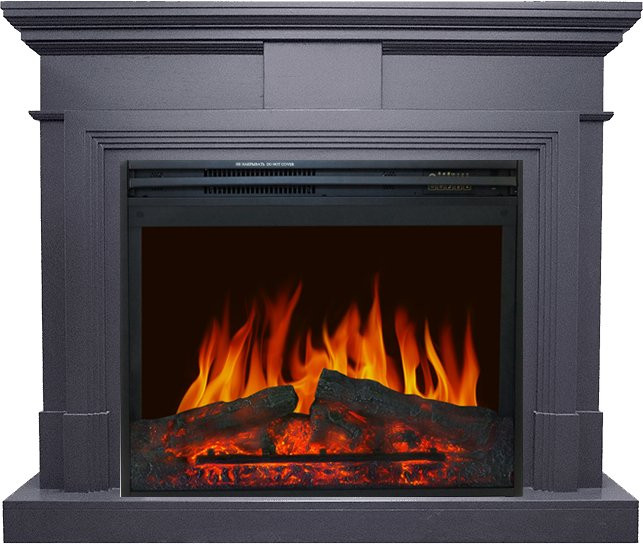 Каминокомплект Coventry Graphite Grey - Серый графит с очагом Jupiter FX New в Красноярске