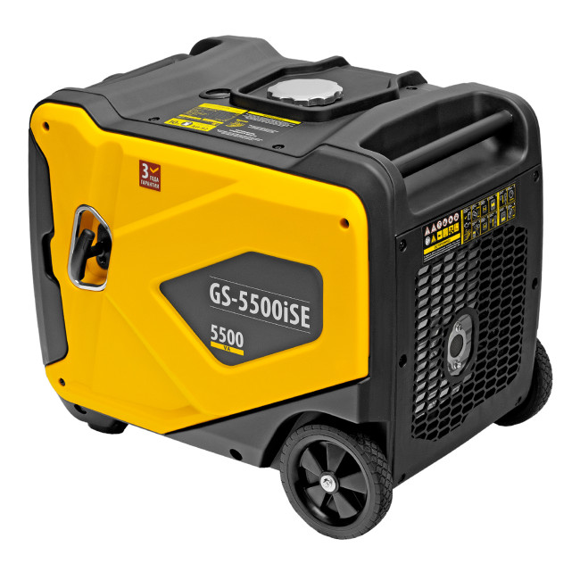 Генератор инверторный GS-5500iSE, 5,5 кВт, 230 В, закрытый корпус,электростартер Denzel в Красноярске