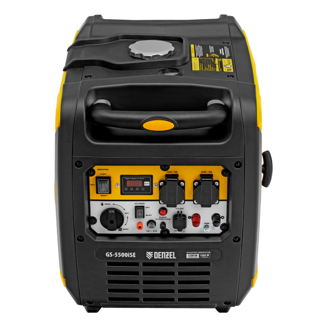Генератор инверторный GS-5500iSE, 5,5 кВт, 230 В, закрытый корпус,электростартер Denzel в Красноярске