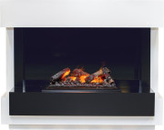 Каминокомплект Cube - Белый с черным с очагом Cassette 600 NH Каминокомплект Cube - Белый с черным с очагом Cassette 600 NH