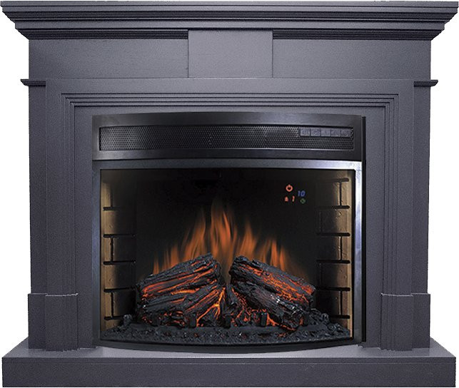Каминокомплект Coventry Graphite Grey - Серый графит с очагом Dioramic 28 LED FX в Красноярске