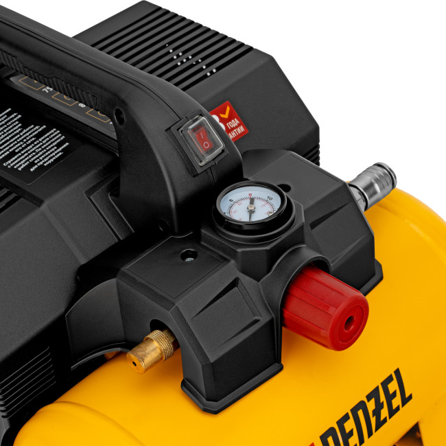 Компрессор  DLS750/6 безмасляный малошумный 750 Вт, 140 л/мин,ресивер 6 л Denzel в Красноярске
