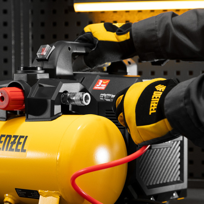 Компрессор  DLS750/6 безмасляный малошумный 750 Вт, 140 л/мин,ресивер 6 л Denzel в Красноярске