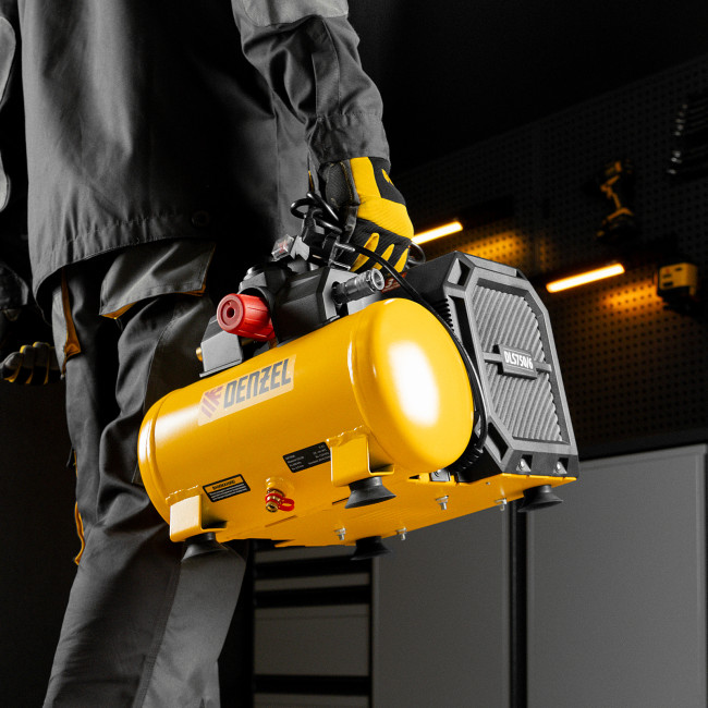 Компрессор  DLS750/6 безмасляный малошумный 750 Вт, 140 л/мин,ресивер 6 л Denzel в Красноярске