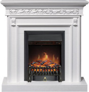 Каминокомплект Valletta - Белый (Ширина 1040 мм) с очагом Fobos FX Black
