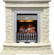 Каминокомплект Luzern - Слоновая кость с очагом Danville Chrome FB2