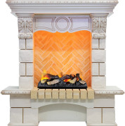Каминокомплект Pierre Luxe - Слоновая кость / Шампань (Высота 975мм) с очагом Cassette 400 LNH-INT (с дровами) Каминокомплект Pierre Luxe - Слоновая кость / Шампань (Высота 975мм) с очагом Cassette 400 LNH-INT (с дровами)