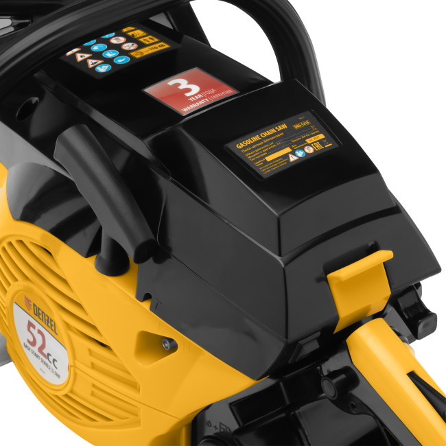 Пила цепная бензиновая DGS-5218, шина 45 см, 52 см3, 3.5 л.с, шаг 0.325, паз 1.5 мм, 72 звена Denzel в Красноярске