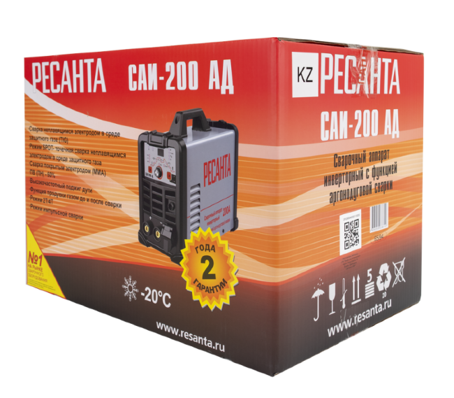 Сварочный аппарат инверторный Ресанта САИ-200АД в Красноярске
