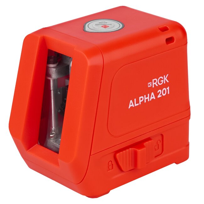 Лазерный уровень RGK ALPHA 201 с калибровкой с красным лучом в Красноярске
