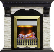 Каминокомплект Dublin - Венге / Сланец белый с очагом Danville Antique Brass FB2 Каминокомплект Dublin - Венге / Сланец белый с очагом Danville Antique Brass FB2