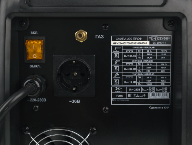 Сварочный полуавтомат Ресанта САИПА-200ПРОФ (MIG/MAG) в Красноярске