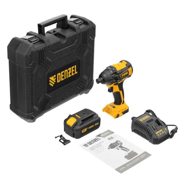 Винтоверт ударный аккумуляторный бесщет CID-IB-200 18В Li-Ion Denzel в Красноярске Винтоверт ударный аккумуляторный бесщет CID-IB-200 18В Li-Ion Denzel в Красноярске